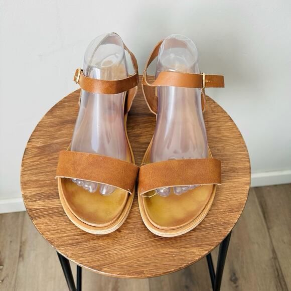 Me Too Fran Brown Leather Gladiator Sandals Women’s Size 10 - Picture 3 of 13